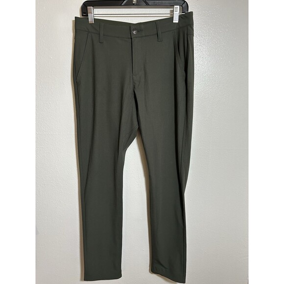 BYLT Womens Everyday Pant Green Stretch Comfort Size Small 32x31 - Picture 1 of 7